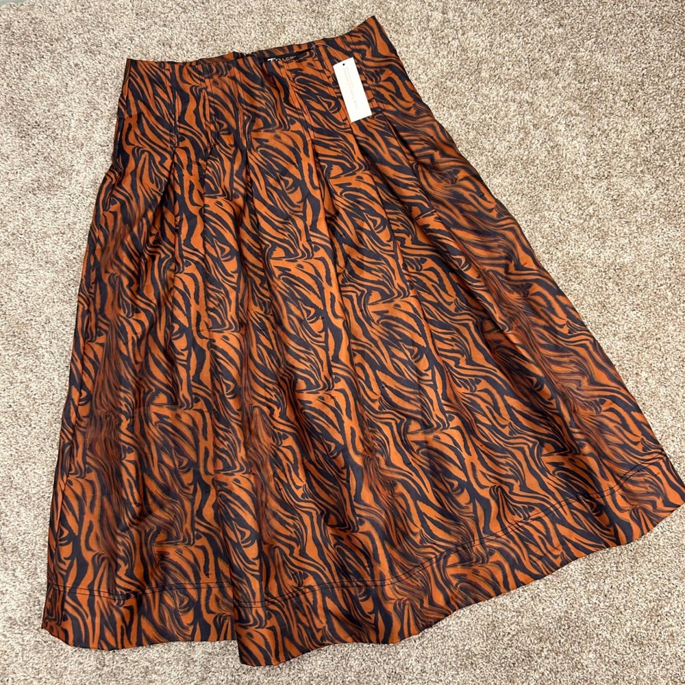 New York‎ Company 7th Avenue Design Skirt Women Size 4 NEW Fit and Flare Animal